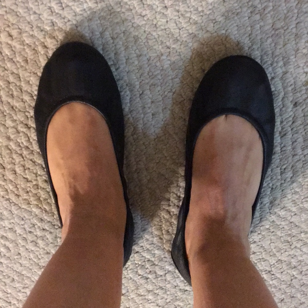 Tieks shoes black leather